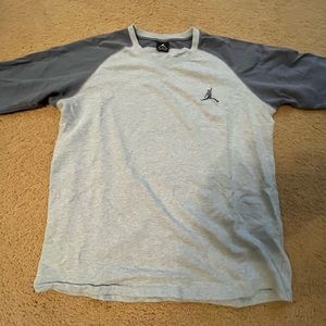 Jordan Light Blue 3/4 Sleeve Shirt XL